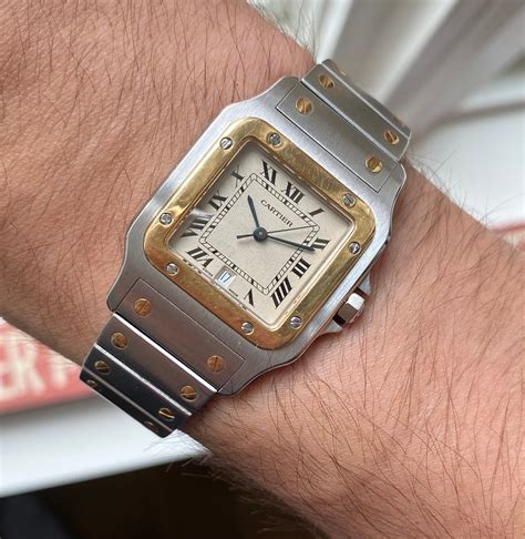 early cartier santos hand on|cartier santos timepiece.